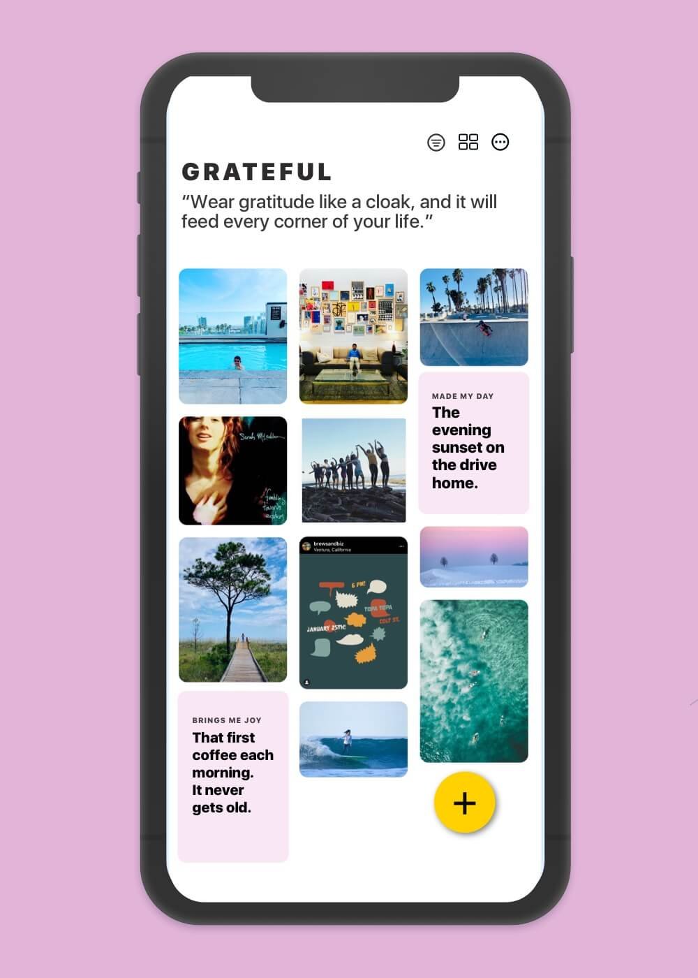 Horizons App: Gratitude Journal