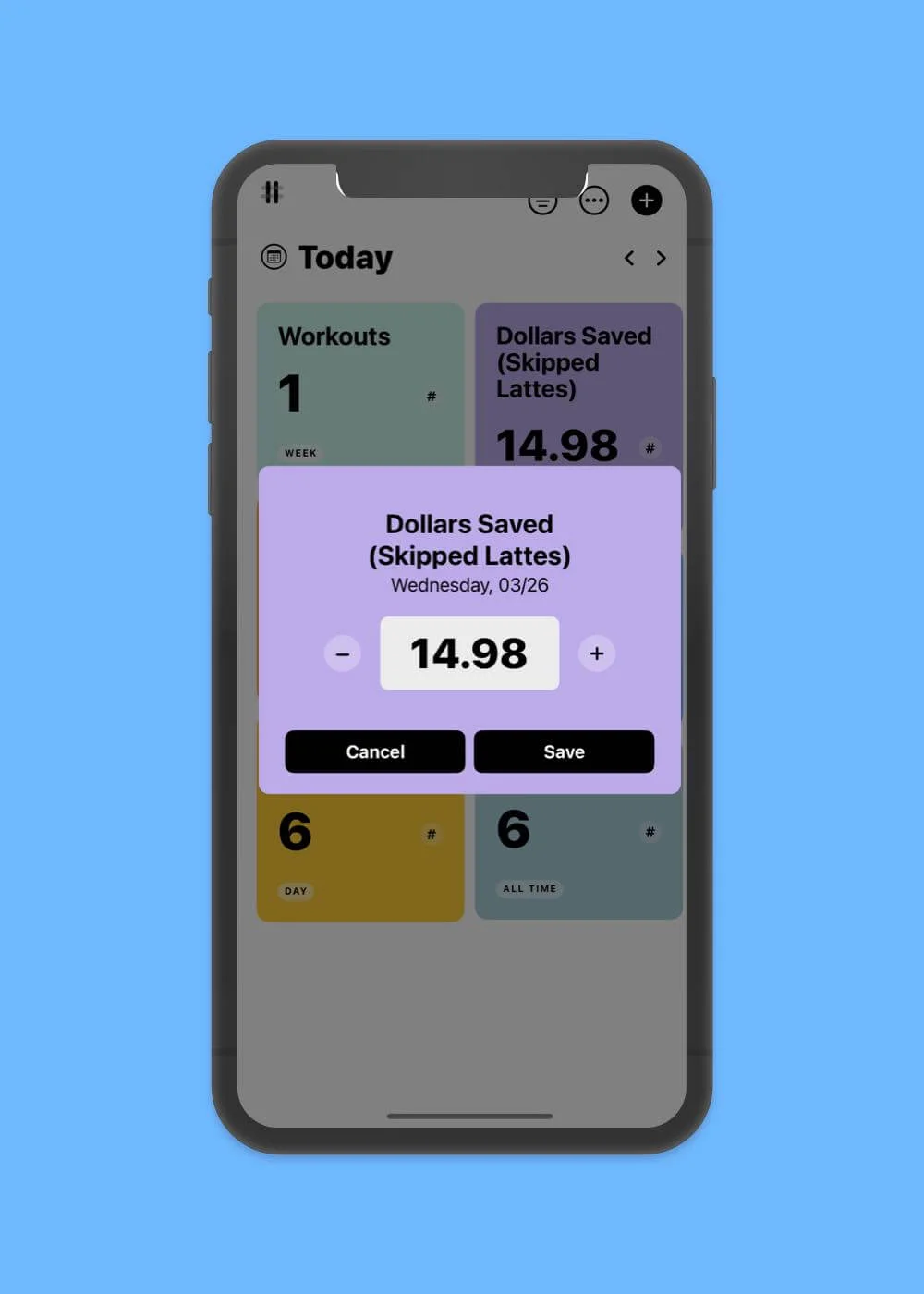 Tally Counter App - Habits, Pills, Drinks, Anything